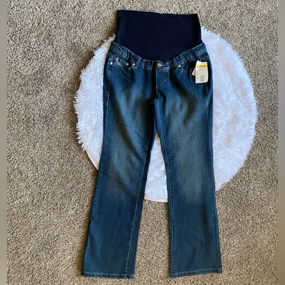 Three Seasons Maternity Jeans New‎ Blue Womens Size Medium